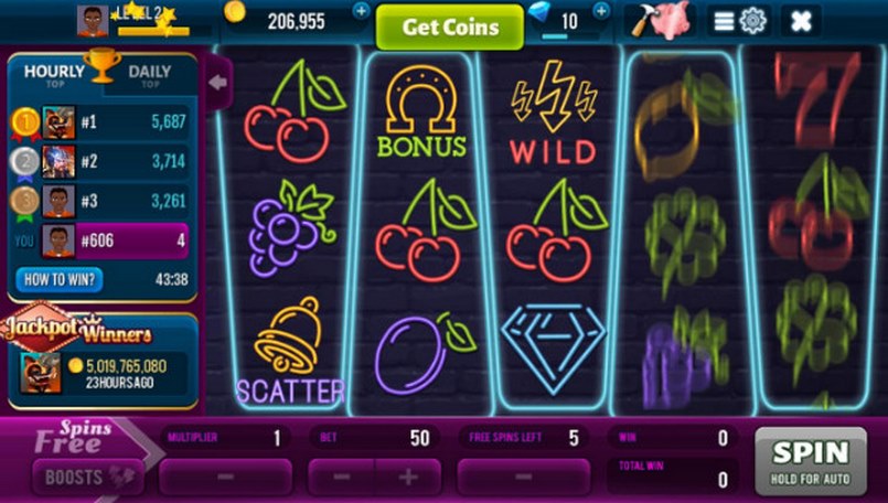 Thuật ngữ trong Slot game Spin được hiểu là nút này dùng để bắt đầu quay các cuộn